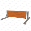 Women's firefighter sports fence