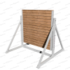 Men's firefighter sports fence
