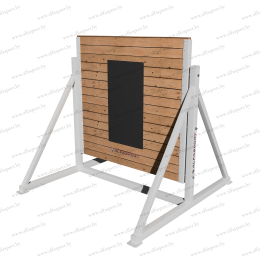 Men's firefighter sports fence