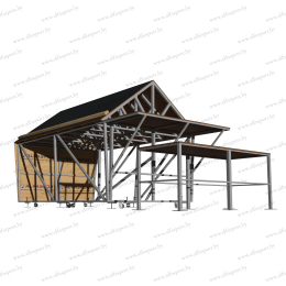 Домик спортивный пожарный