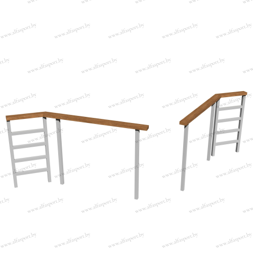 Obstacle course element "Destroyed bridge"
