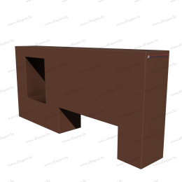 Элемент полосы препятствий "Стена с проломами"