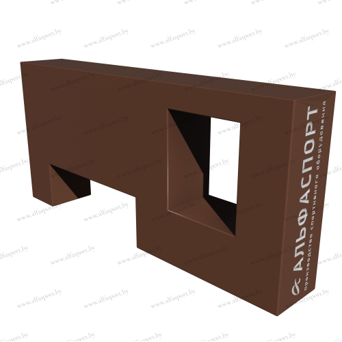 Obstacle course element "Wall with Two Breaks"