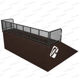 Элемент скейтпарка Бэнк