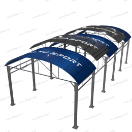 Shade canopy for exercise equipment