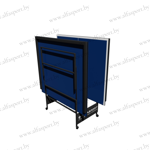 Folding tennis table with reinforced frame