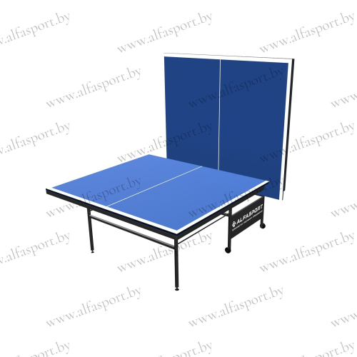 Folding tennis table with reinforced frame