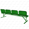 Collapsible stationary tribune 1-row