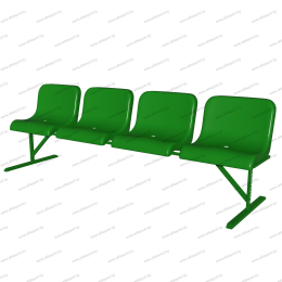 Collapsible stationary tribune 1-row