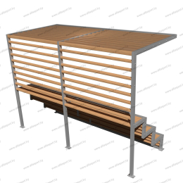 Трибуна 3-х рядная на 18 посадочных мест