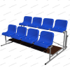 Mobile tribune 2-row for 8 seats