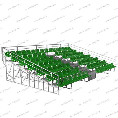 Dismountable stand 3-14 rows