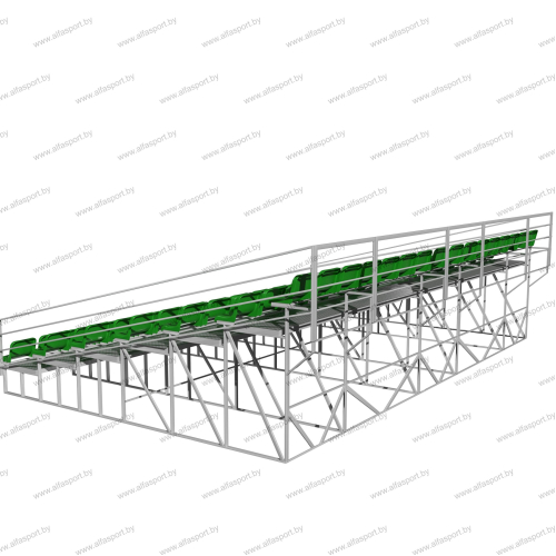 Dismountable stand 3-14 rows