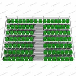 Трибуна сборно-разборная 3-14 рядов