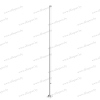 The flagpole is welded and concreted